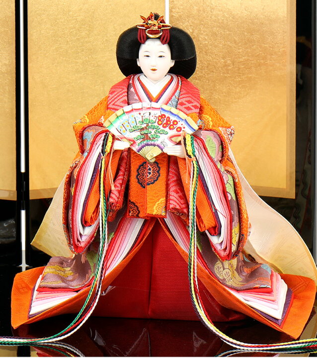 楽天市場】雛人形 ひな人形 平飾り 親王飾り 立雛 優香作 花ごろも 