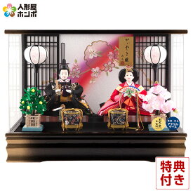 【楽天スーパーSALE★半額+P最大14倍】雛人形 ひな人形 ケース飾り 親王飾り 藤翁作 羽衣 三五親王 極上金彩刺繍仕立 スワロフスキー アクリルケース オルゴール付 【2026年度新作】 h083-fn-263-252