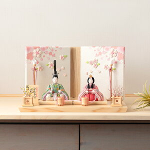雛人形 コンパクト 一秀 ひな人形 木目込人形飾り 平飾り 親王飾り 木村一秀作 花雛 正絹 伝統的工芸品 【2026年度新作】 h083-ih-050-6