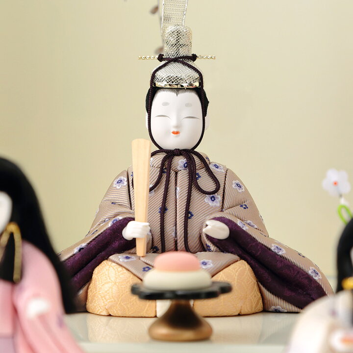 楽天市場】雛人形 コンパクト おしゃれ 木目込み 一秀 一秀作 安土雛 2 