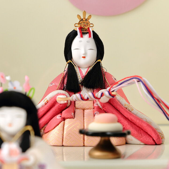 楽天市場】雛人形 コンパクト おしゃれ 木目込み 一秀 一秀作 安土雛 2 
