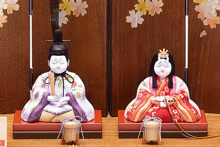 花広場ひな人形 雛人形 19年 名入れ木札 木目込み 新作 親王飾り 五人飾り