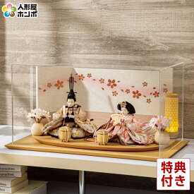 雛人形 平安豊久 ひな人形 ケース飾り 親王飾り みずほ 小芥子親王揃 アクリルケース 【2026年度新作】 h083-mo-304418 HJ-052