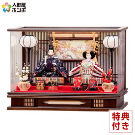 雛人形 平安豊久 ひな人形 ケース飾り 親王飾り 大原 芥子親王揃 アクリルケース 【2026年度新作】 h083-mo-333825