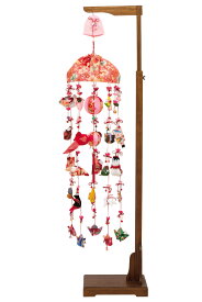 雛人形 平安豊久 ひな人形 つるし飾り つるし雛 さげもん 健明作 花音 25号 響オルゴール付 伸縮式スタンド付 【2026年度新作】 h083-mo-332561 HJ-297