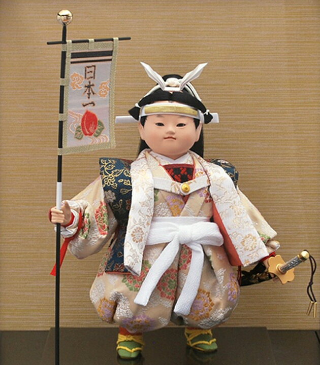楽天市場】五月人形 コンパクト 幸一光 松崎人形 桃太郎 武者人形 