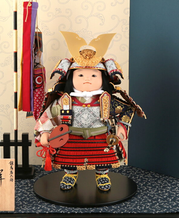 楽天市場】五月人形 幸一光 コンパクト 松崎人形 子供大将飾り 平飾り 
