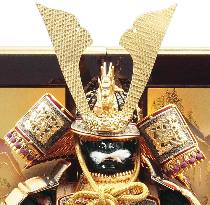 楽天市場】五月人形 久月 鎧平飾り 鎧飾り 高床飾り 金小札 正絹緋縅 