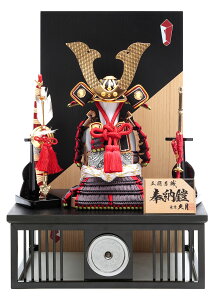 五月人形 久月 コンパクト 兜平飾り 兜飾り 奉納鎧 正絹黒糸縅 4号 【2026年度新作】 h075-k-29095 D-81