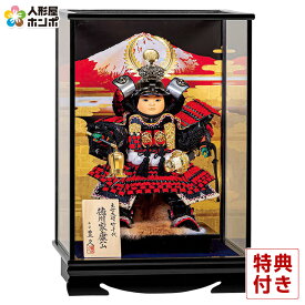 【4/20全品+P10倍★100周年祭クーポン】五月人形 コンパクト 豊久 徳川家康公 子供大将飾り 武者人形 ケース飾り 赤富士徳川 6号 【2026年度新作】 h085-mo-526164 GH-208