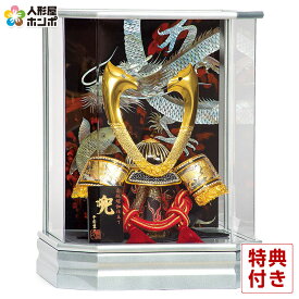 五月人形 コンパクト 豊久 兜ケース飾り 兜飾り 信吾 10号 六角アクリルケース 【2026年度新作】 h075-mo-525517 GG-192