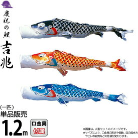 こいのぼり 徳永鯉 鯉のぼり 単品 1.2m 吉兆 慶祝の鯉 撥水加工 ポリエステルジャガード織生地 【2026年度新作】 000-570-s