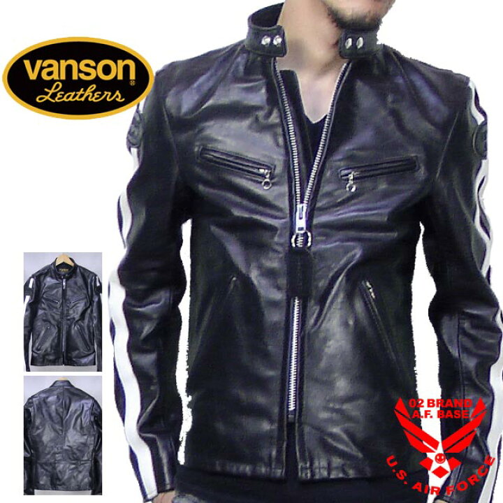 楽天市場】VANSON バンソン DAYTONA 4007 リアルカウハイドX150レザー 