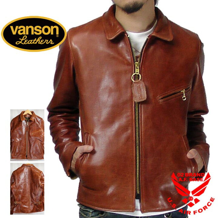 楽天市場】バンソン VANSON ENF OCTAGON シングルライダース レザー  
