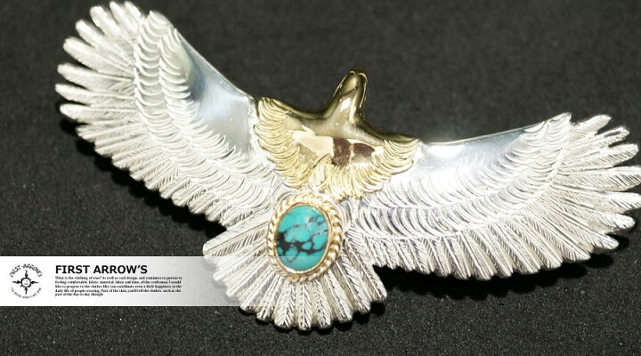 楽天市場】ポイント2倍!!ファーストアローズ ターコイズ付 イーグル L  