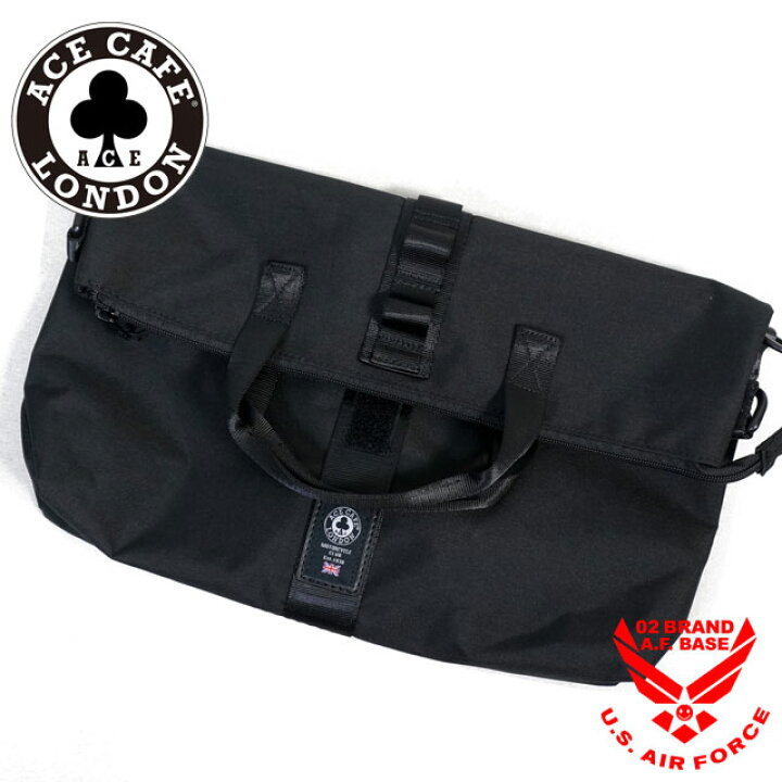 楽天市場 エースカフェロンドン エンブレムパッチ 2way ショルダーバック トートバッグ ユニセックス 新作21 22年モデル Ace Cafe London Ab002sb 02brand ゼロツーブランド