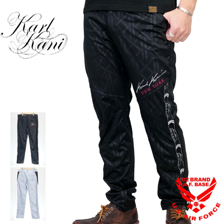 Karl Kani GOLF] ナイロン イージーパンツ | PEET ONLINE STORE カールカナイゴルフ ロゴ刺繍 ローズ [ [ガッチャ] [カールカナイ ゴルフ] Karl Kani GOLF 撥水 裏起毛 スーパー ストレッチ エアリー パンツ 233K