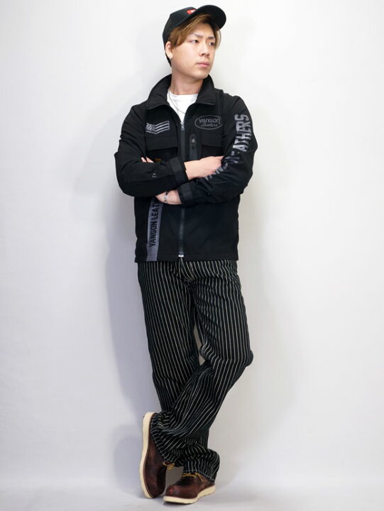 楽天市場】バンソン ヨークベルト付き デニム＆ダック ワークパンツ  