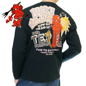 アウトレット!!テッドマン DEVIL DISPENSER 抜染プリント 長袖Tシャツ ロンT メンズ 新作2022-2023年モデル TEDMANS tdls-354