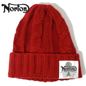 アウトレット!!ノートン クローバー ロゴ ニットキャップ 帽子 メンズ レディース 新作2022-2023年モデル NORTON 223n8705