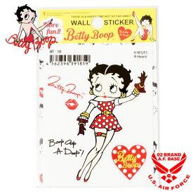 ベティブープ 水玉ドレスベティー ステッカー メンズ レディース ユニセックス 新作2023年モデル BETTY BOOP bt-st10