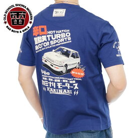 アウトレット!!カミナリモータース 韋駄天 TURBO スターレット 半袖Tシャツ メンズ 新作2023年モデル KAMINARI kmt-231