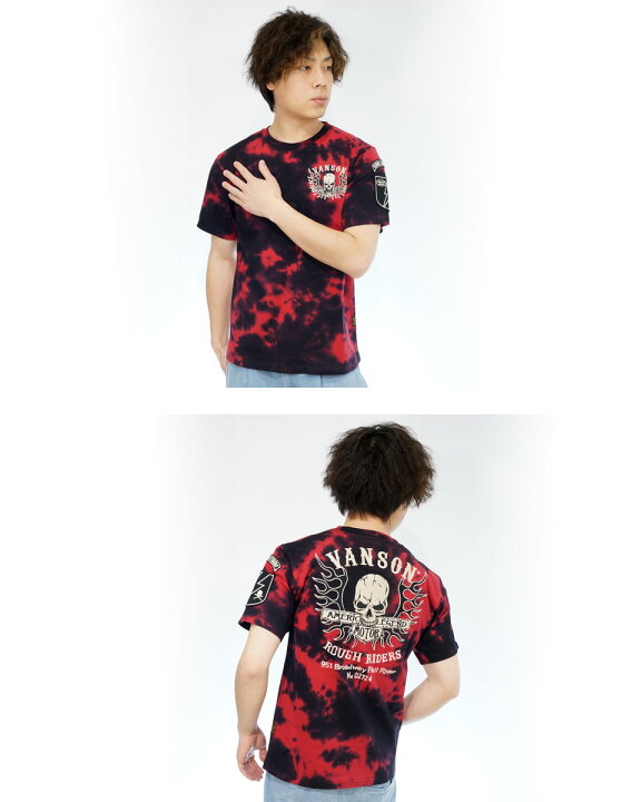 楽天市場】アウトレット!!バンソン フライングスカル 刺繍 半袖Tシャツ 