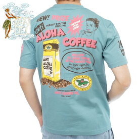 アンチ ALOHA COFFEE ハワイアン 半袖Tシャツ メンズ 新作2023年モデル ANTI att-162