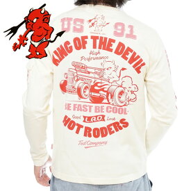 テッドマン HOT RODERS 長袖Tシャツ ロンTee メンズ 新作2023-2024年モデル TEDMANS tdls-358