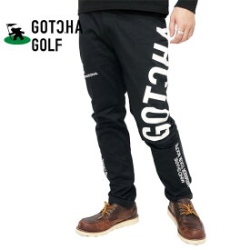 ガッチャゴルフ ロゴMAX 刺繍 ストレッチパンツ メンズ 新作2023-2024年モデル GOTCHA GOLF 233gg1805