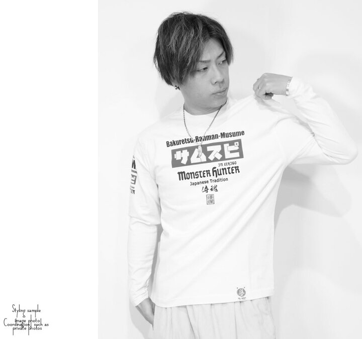 楽天市場】爆裂爛漫娘 SAMURAI SPIRIT 和柄 長袖Tシャツ ロンTee 