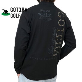 ガッチャゴルフ ロゴシート ドライ ハイネック 長袖Tシャツ ロンT メンズ 新作2024年モデル GOTCHA GOLF 241gg1100