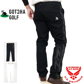 ガッチャゴルフ ロゴ刺繍 サイドライン ストレッチパンツ メンズ 新作2024年モデル GOTCHA GOLF 241gg1804