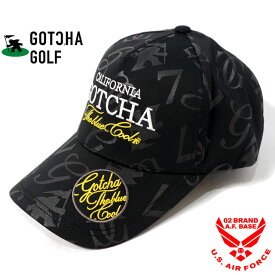 ガッチャゴルフ ロゴ刺繍 ベーシック 総柄キャップ 帽子 ユニセックス 新作2024年モデル GOTCHA GOLF 241gg8700