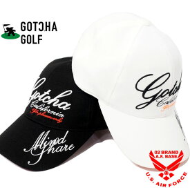 ガッチャゴルフ 撥水 ネオンロゴ刺繍 キャップ 帽子 ユニセックス 新作2024年モデル GOTCHA GOLF 241gg8701