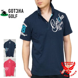 ガッチャゴルフ ベーシック ロゴ刺繍 サーフスタイル ドライ スムースポロシャツ メンズ 新作2024年モデル GOTCHA GOLF 242gg1200b