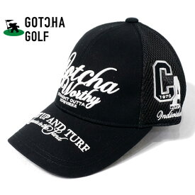 ガッチャゴルフ ベーシック 3Dロゴ刺繍 メッシュキャップ 帽子 ユニセックス 新作2024年モデル GOTCHA GOLF 242gg8700