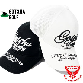 ガッチャゴルフ ベーシック 3Dロゴ刺繍 メッシュキャップ 帽子 ユニセックス 新作2024年モデル GOTCHA GOLF 242gg8700