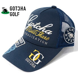 ガッチャゴルフ ベーシック ワッペンロゴ刺繍 メッシュキャップ 帽子 ユニセックス 新作2024年モデル GOTCHA GOLF 242gg8702