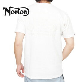 ノートン 同色エンブレム刺繍 サーマル 半袖Tシャツ メンズ 新作2024年モデル NORTON 242n1014
