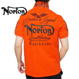 ノートン イーグル刺繍 鹿の子 半袖ポロシャツ メンズ 新作2024年モデル NORTON 242nn1200b