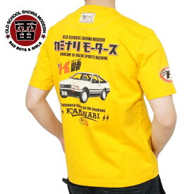 カミナリモータース シャドウ トヨタレビン AE-86 半袖Tシャツ メンズ 新作2024年モデル KAMINARI kmt-238