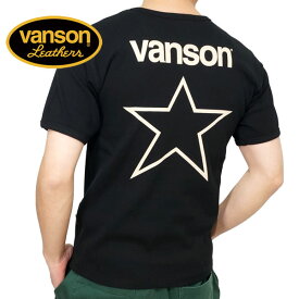 バンソン ワンスタープリント テレコ 半袖Tシャツ メンズ 新作2024年モデル VANSON nvst-2408