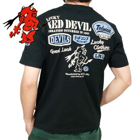 テッドマン RED DEVIL LOGO 半袖Tシャツ メンズ 新作2024年モデル TEDMANS tdss-566