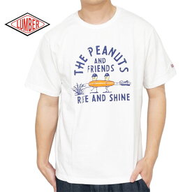 ランバー PEANUTS FRIENDS プリント 半袖Tシャツ ユニセックス 新作2024年モデル LUMBER 241520