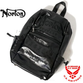 ノートン ブラック3Dロゴ刺繍 ショルダーバッグ 鞄 メンズ 新作2024年モデル NORTON 242n8503