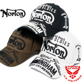 ノートン MAX3Dエンブレム刺繍 キャップ 帽子 メンズ 新作2024年モデル NORTON 242n8701