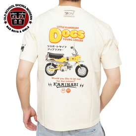 カミナリモータース ドッグス ホンダダックス ST-50,70 半袖Tシャツ メンズ 新作2024年モデル KAMINARI kmt-235