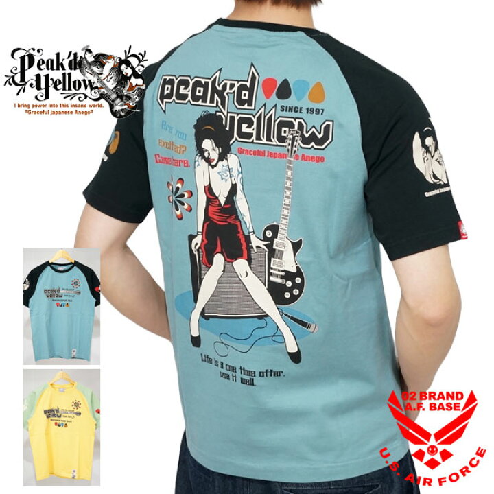 楽天市場】ピークドイエロー バンド BAND 姉御 和柄 半袖Tシャツ  