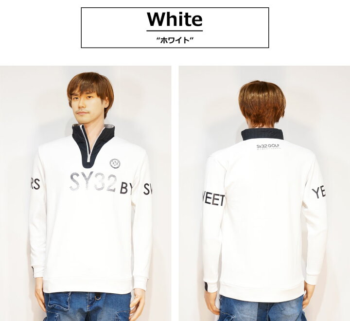 楽天市場】SY32 LOGOプリント KARUISHI WARM ハーフZIPシャツ メンズ 
